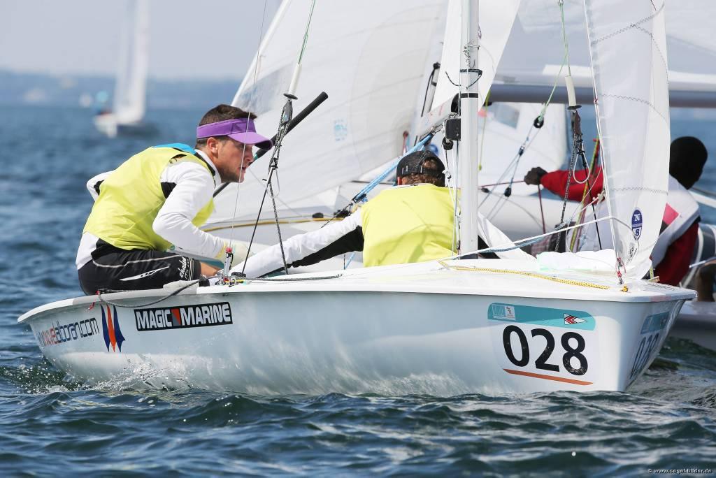 Jose Manuel Ruiz, Fernando Dávila (ESP) - first day of the Finals in the 2014 420 Worlds © Christian Beeck